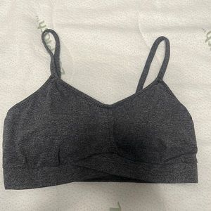 Grey sports bra